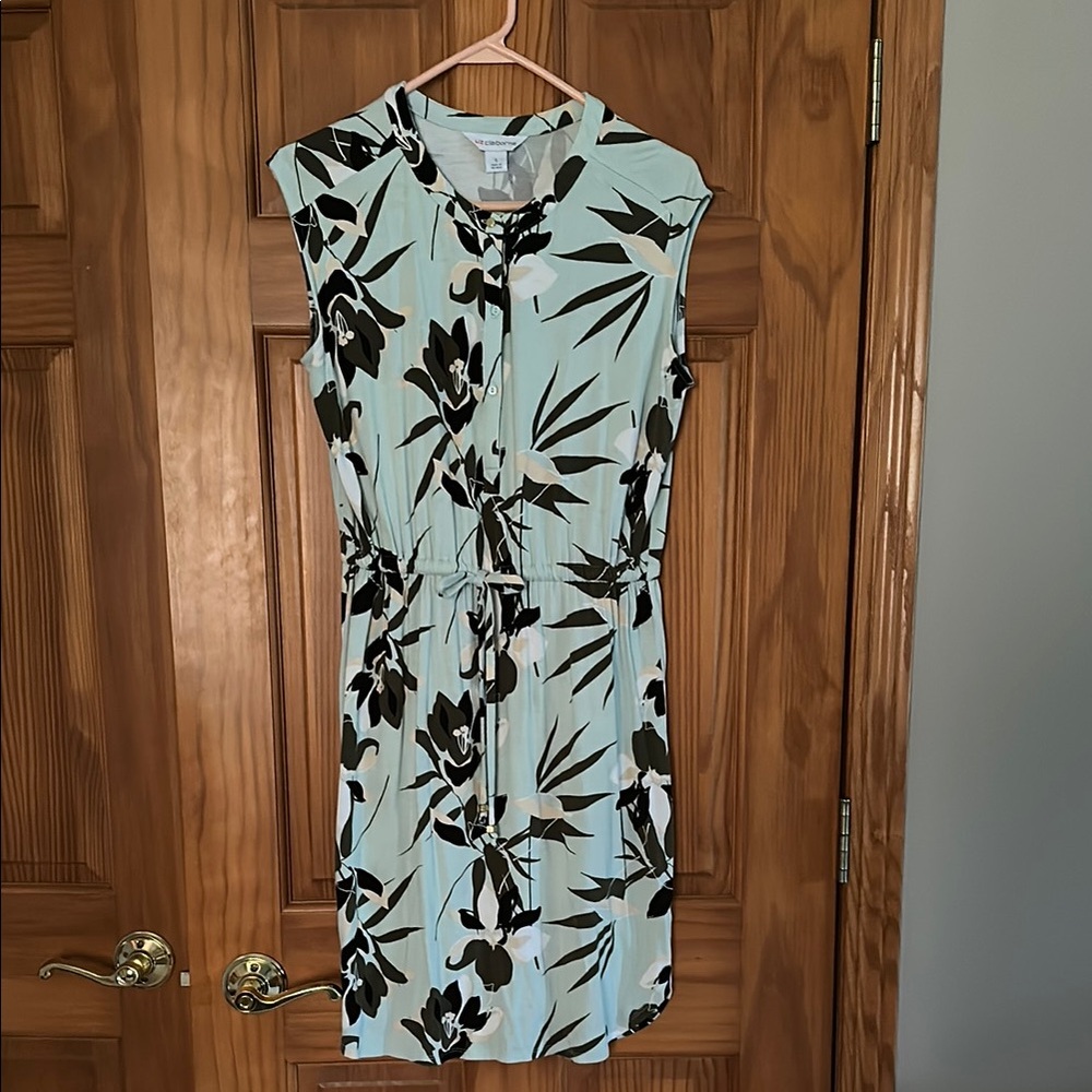 Liz Claiborne Floral Print Sleeveless Dress great condition